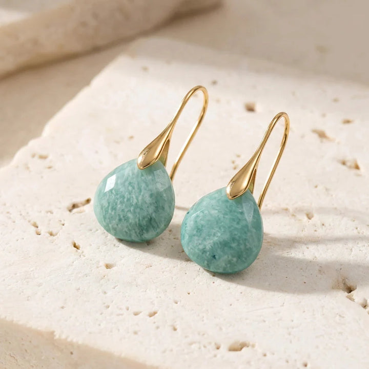 Balancing Amazonite Drop Earrings - Amazonite 