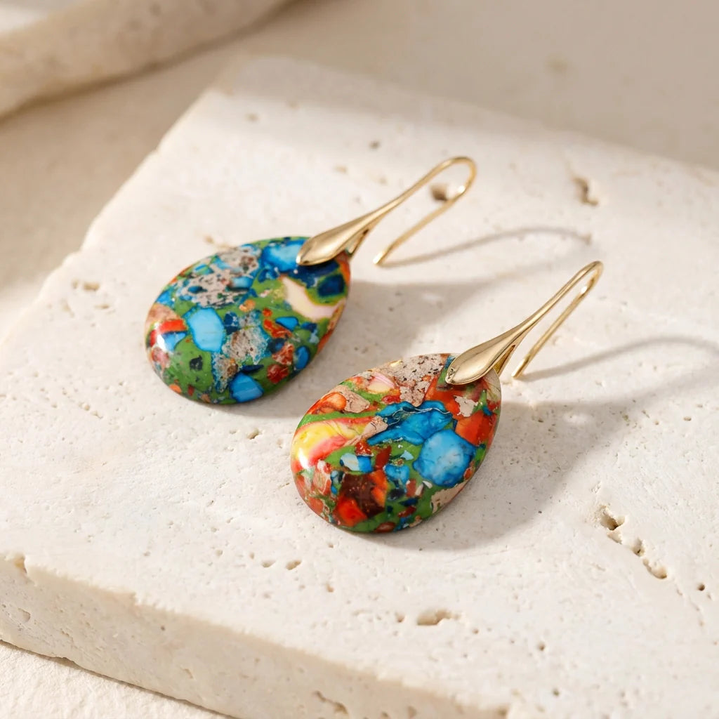 Imperial Jasper Earrings - Imperial Jasper