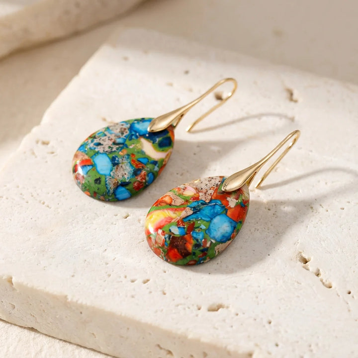 Imperial Jasper Earrings - Imperial Jasper