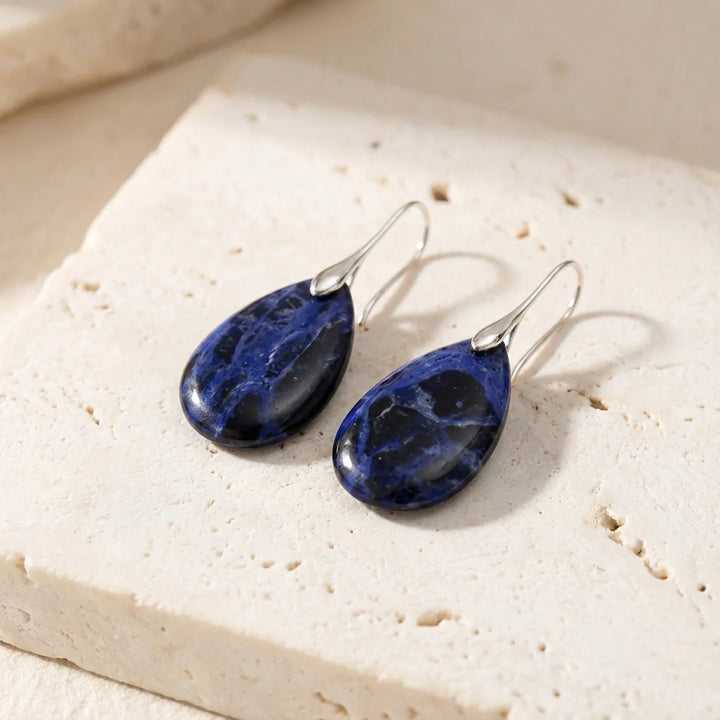 Sodalite Drop Earrings - Sodalite