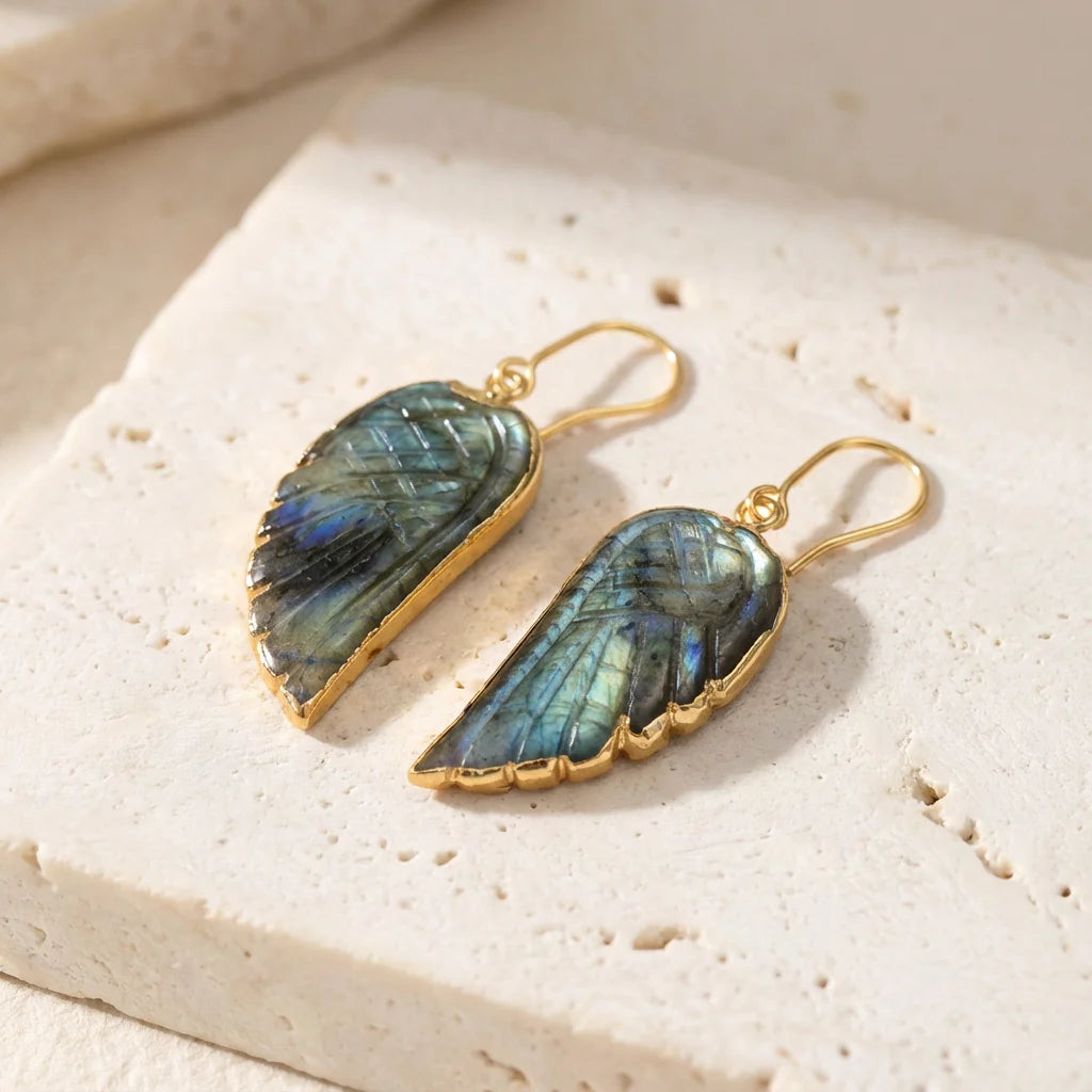 Labradorite Freedom Earrings - Labradorite