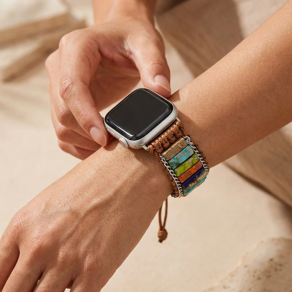 Healing Chakra Fitbit Watch Band - Jasper