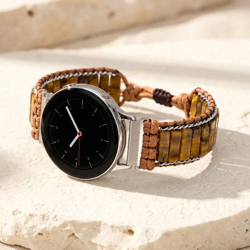 Powerful Tiger's Eye Samsung Watch Band - Tiger's Eye