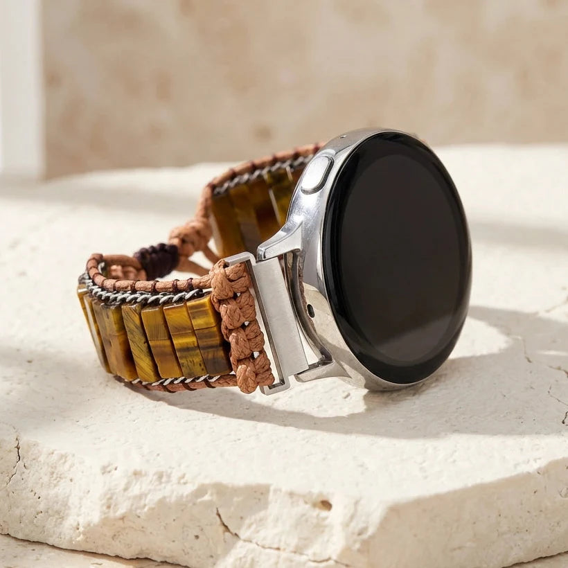 Powerful Tiger's Eye Samsung Watch Band - Tiger's Eye