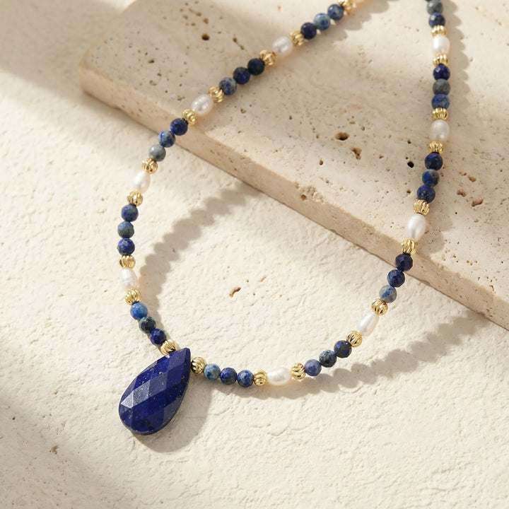 Elysian Drop Necklace - Lapis Lazuli