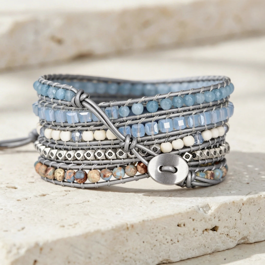 Blue Topaz Healing Bracelet - Topaz