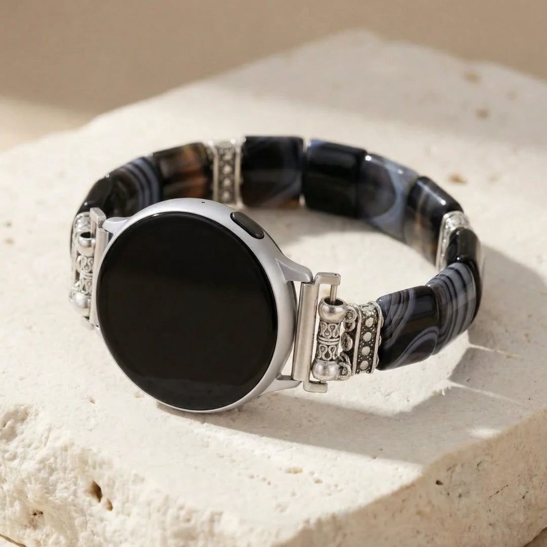 Onyx & Agate Samsung Watch Band - Agate