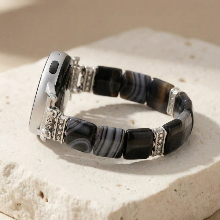 Onyx & Agate Samsung Watch Band - Agate