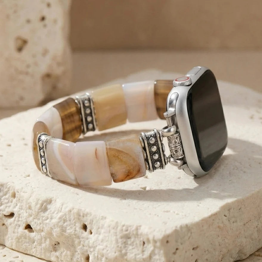 Healing Aura Apple Watch Band - Agate