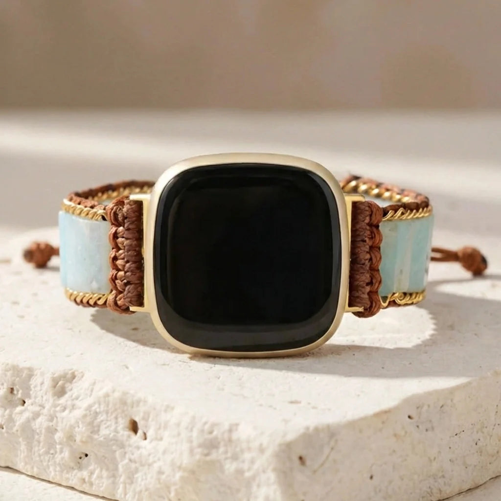Amazonite Honesty Fitbit Watch Band - Amazonite 