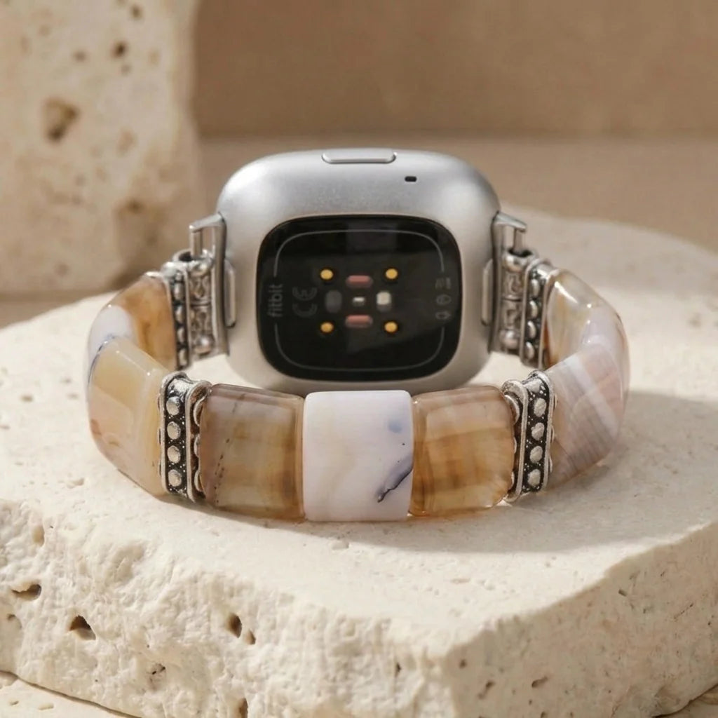 Healing Aura Fitbit Watch Band - Agate
