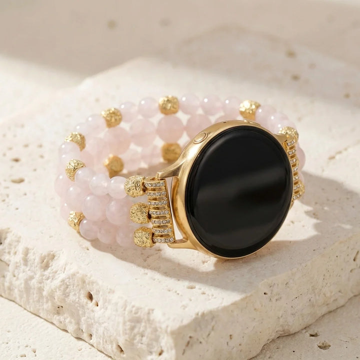 Healing Rose Quartz Samsung Watch Band - Rose Quartz