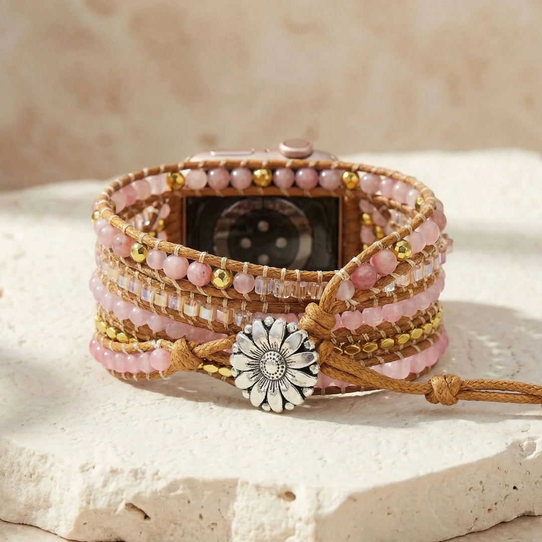 Rose Quartz Love Fitbit Watch Straps - Rose Quartz