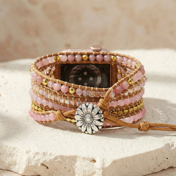 Rose Quartz Love Fitbit Watch Straps - Rose Quartz