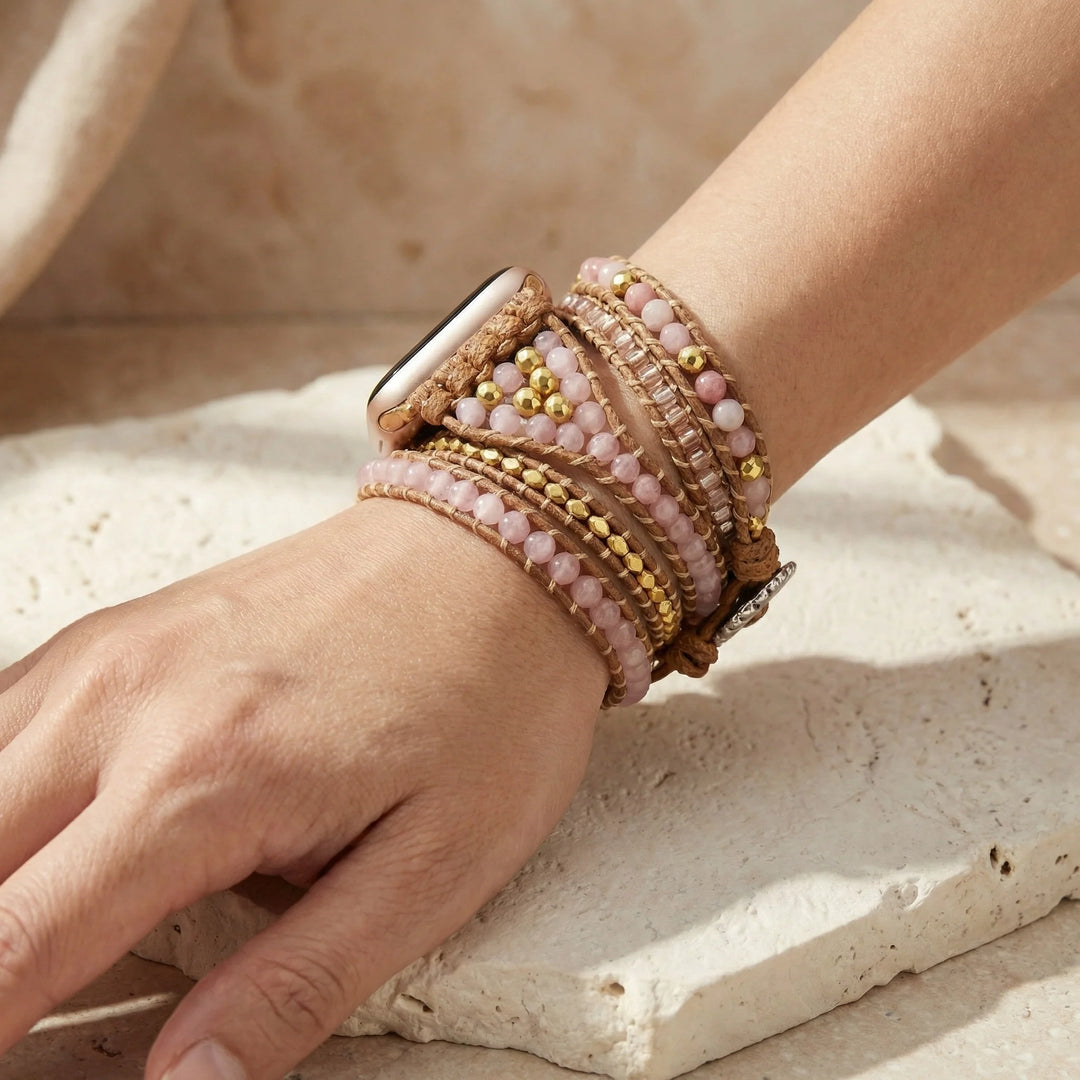 Rose Quartz Love Fitbit Watch Straps - Rose Quartz
