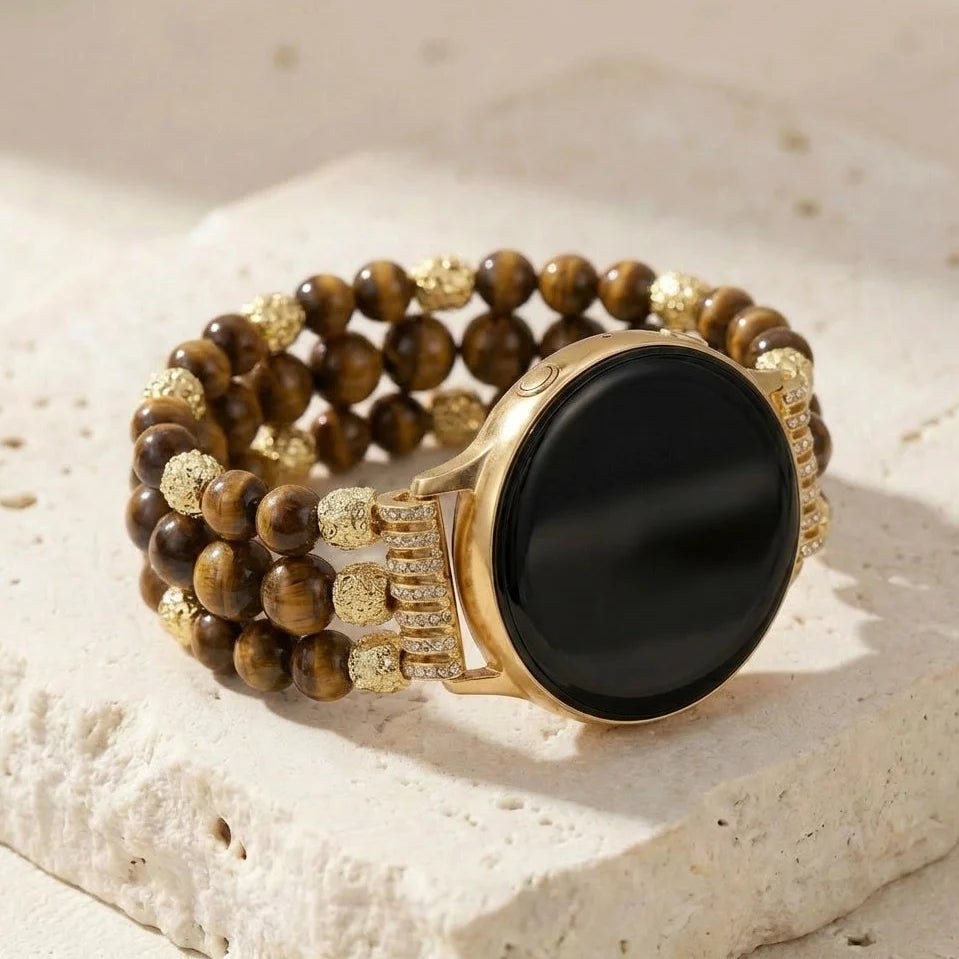 Grounding Tiger's Eye Watch Band - Tiger's Eye