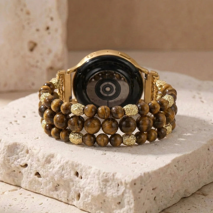 Grounding Tiger's Eye Samsung Watch Band - Tiger's Eye