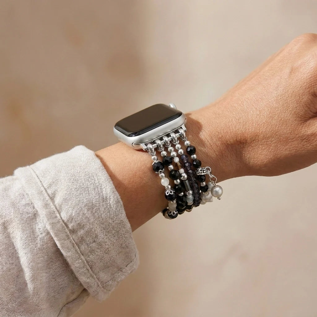 Mystical Night Apple Watch Band - Clear Quartz