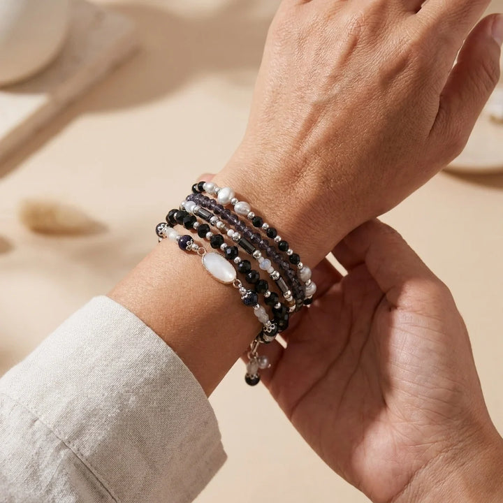 Mystical Night Samsung Watch Band - Clear Quartz