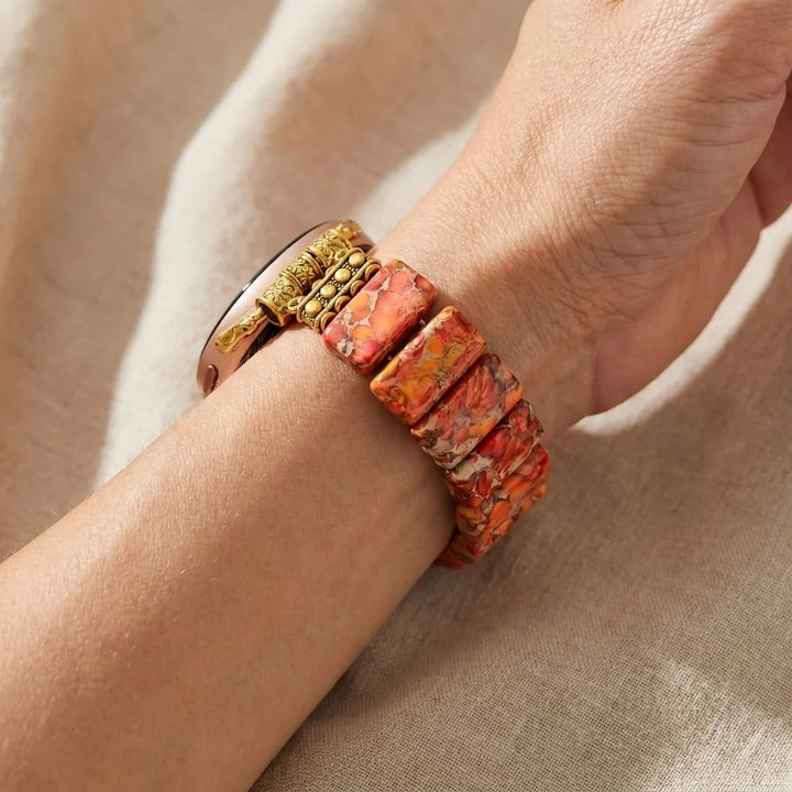 Sunset Jasper Watch Band - Jasper