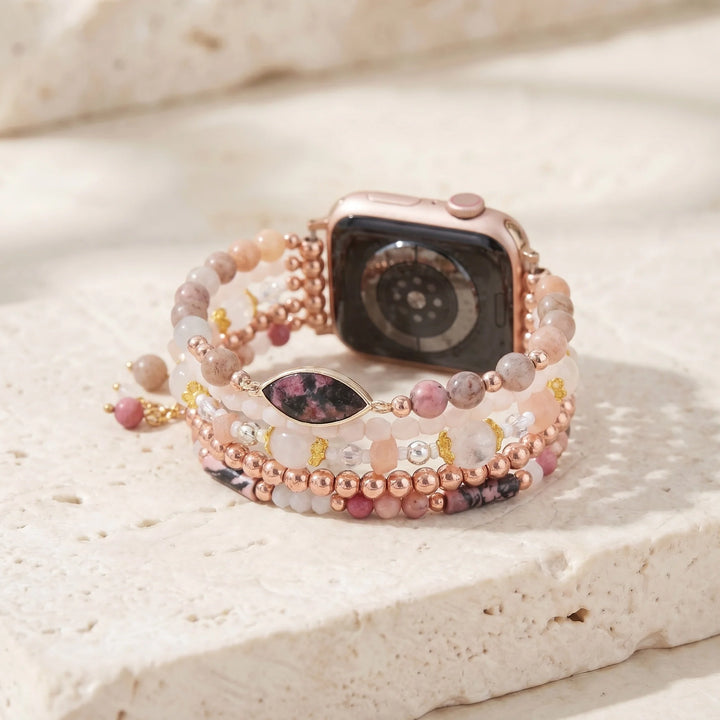 Rose Glow Sunstone Apple Watch Band - Sunstone