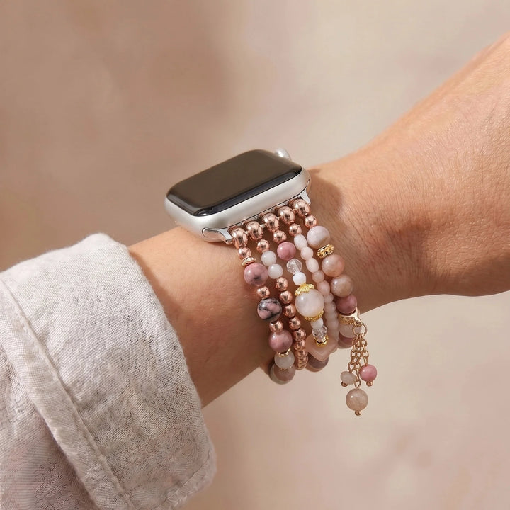 Rose Glow Sunstone Apple Watch Band - Sunstone
