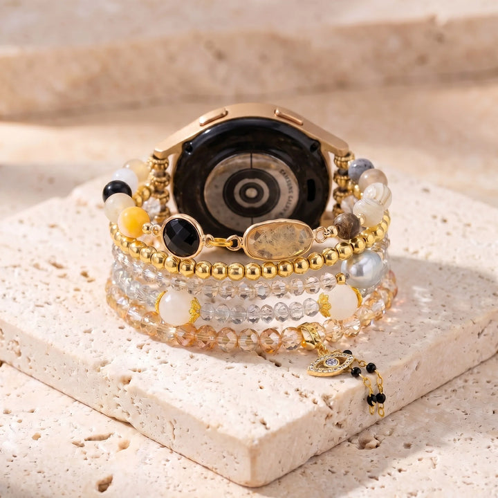 Golden Hour Citrine Samsung Watch Band - Citrine