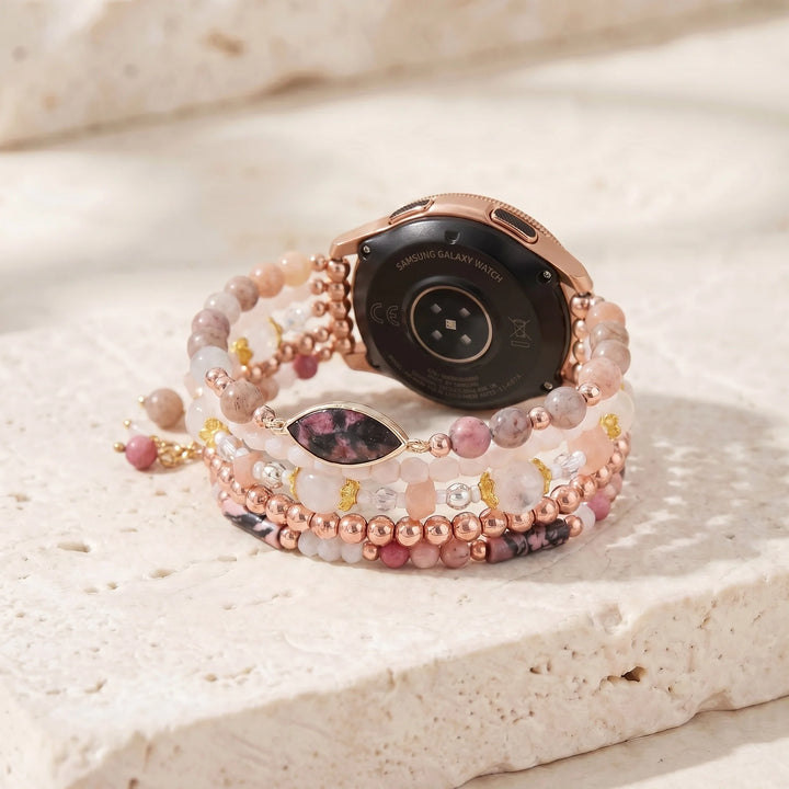 Rose Glow Sunstone Samsung Watch Band - Sunstone