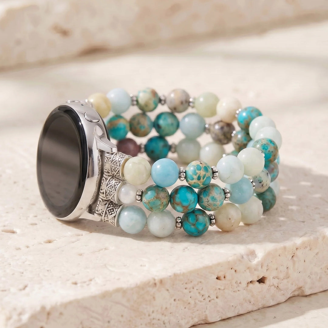 Ocean Breeze Jasper Samsung Watch Band - Jasper