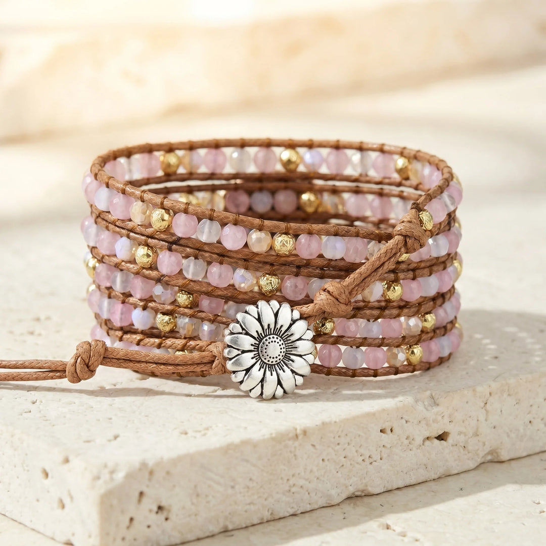 Gentle Grace Rose Quartz Bracelet - Rose Quartz