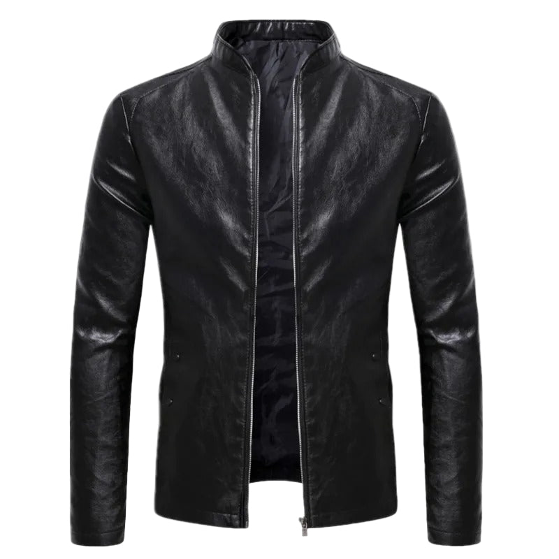 Klassische Lederjacke