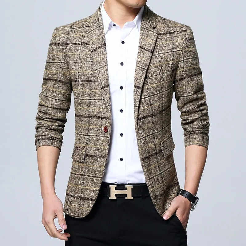 Eleganter karierten Blazer