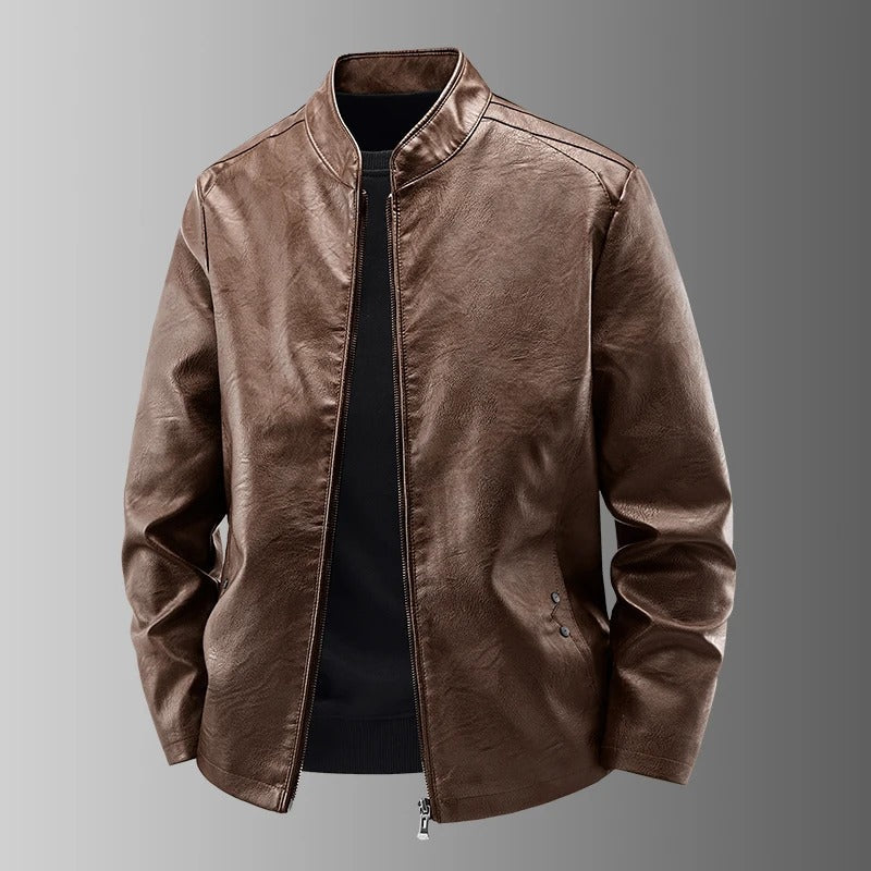 Leder Motorradjacke