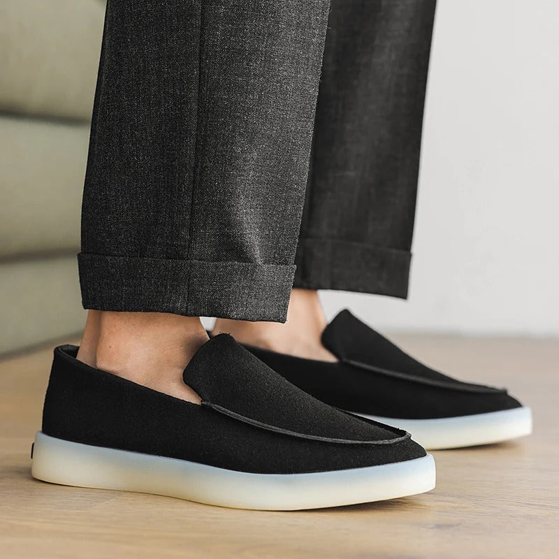 Klassische Wildleder Business Loafers