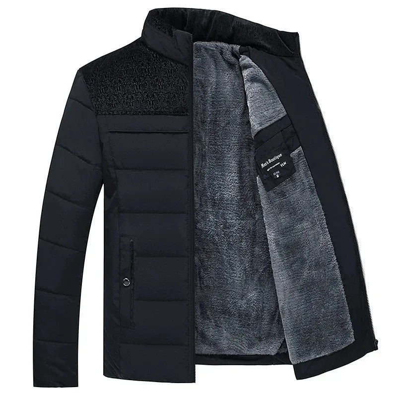 Elegante wattierte Pufferjacke