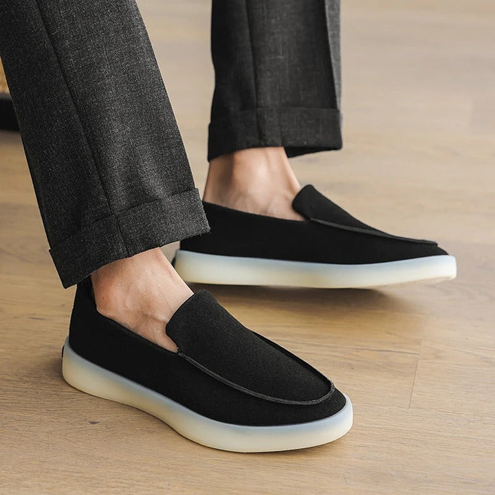 Klassische Wildleder Business Loafers