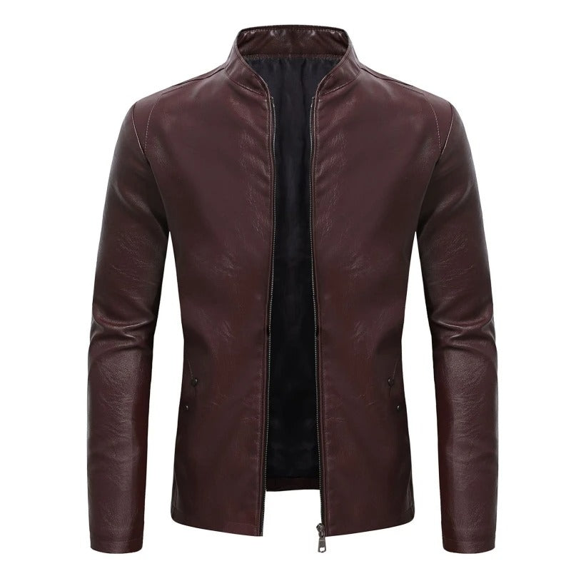 Klassische Lederjacke
