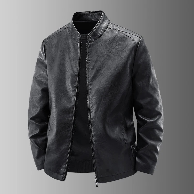 Leder Motorradjacke