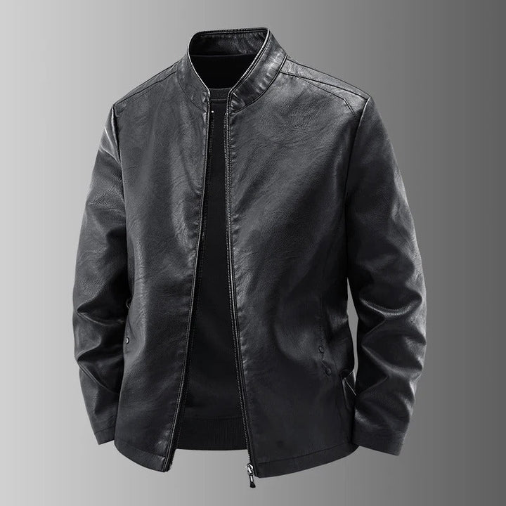 Leder Motorradjacke