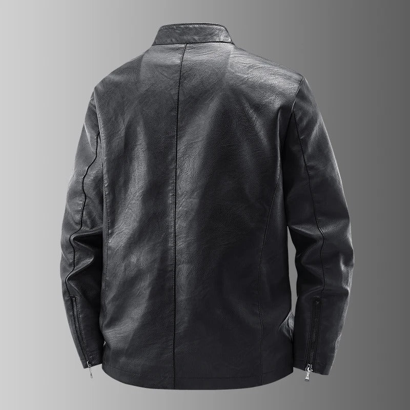 Leder Motorradjacke