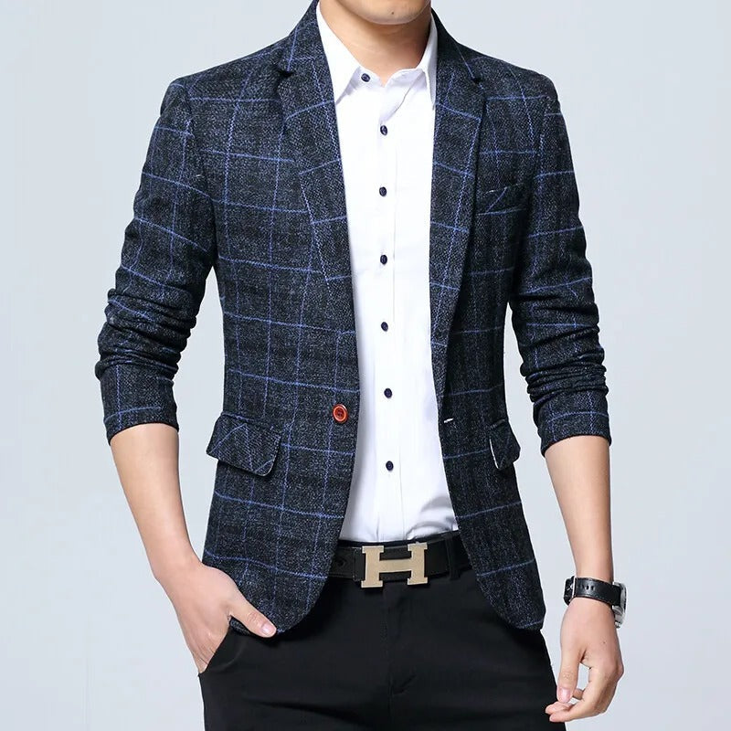 Eleganter karierten Blazer