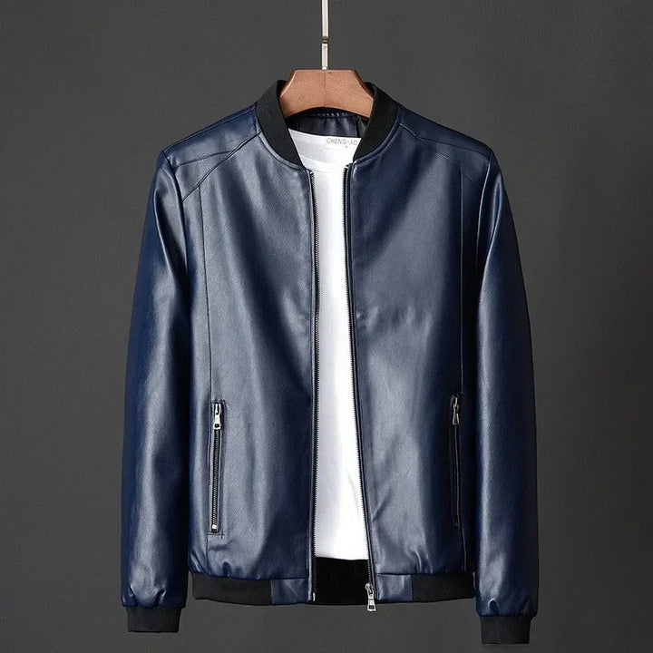 Leder-Motorjacke