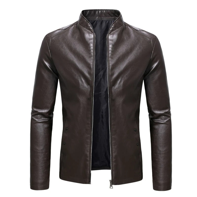 Klassische Lederjacke