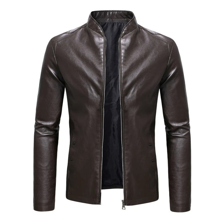 Klassische Lederjacke