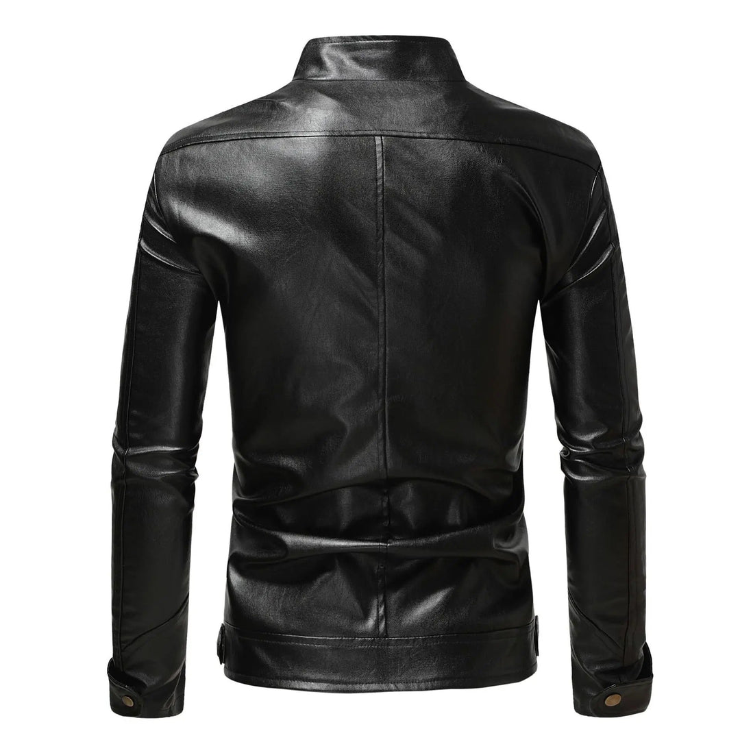 Elegante Leder Herrenjacke