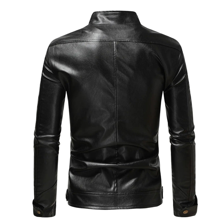 Elegante Leder Herrenjacke