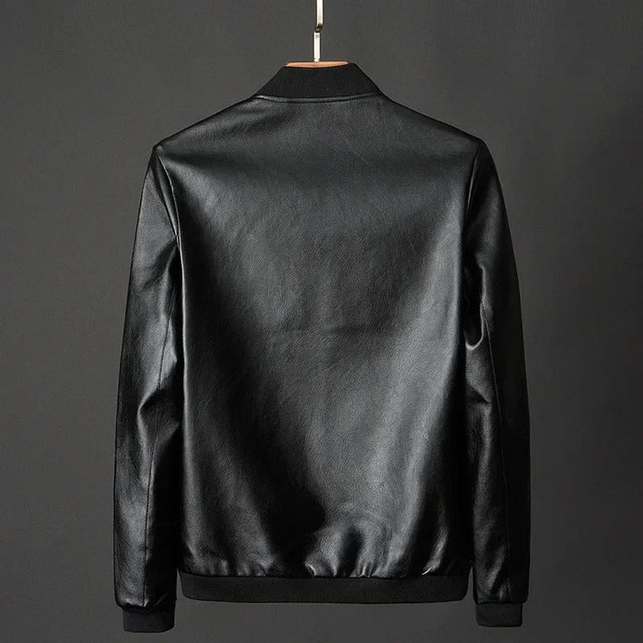 Leder-Motorjacke