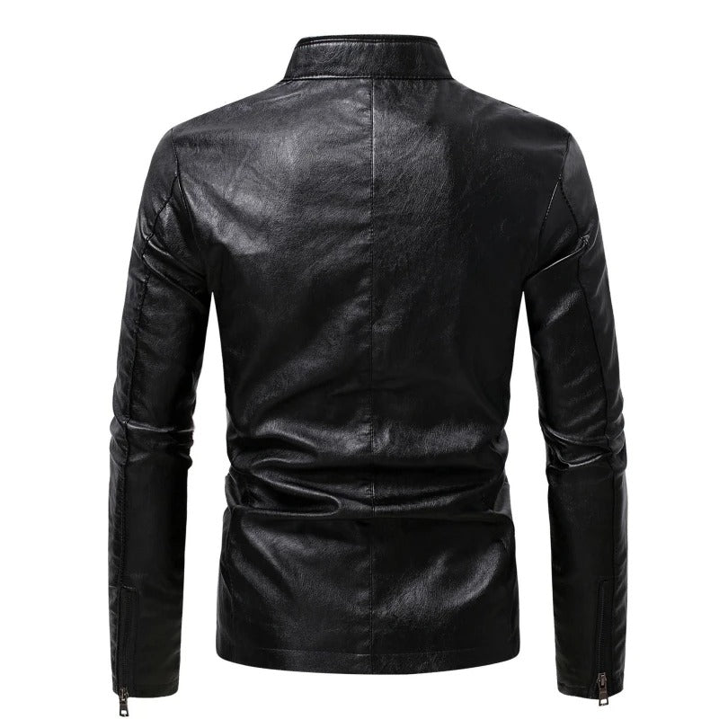 Klassische Lederjacke
