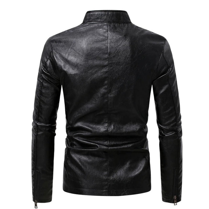 Klassische Lederjacke