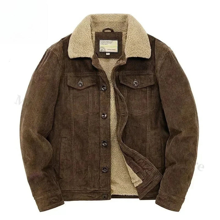 Corduroy-Jacke mit Kaschmirfutter